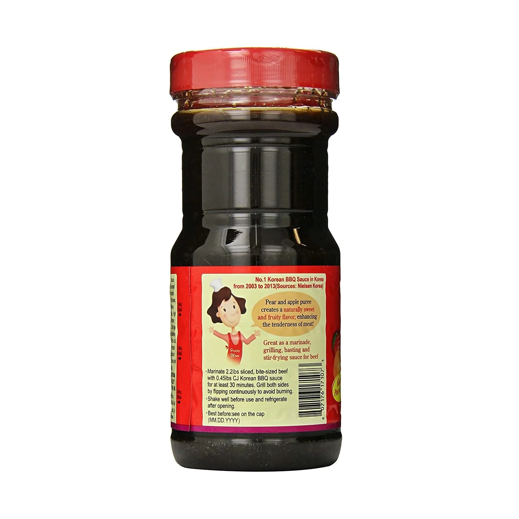 CJ Beksul Korean BBQ Original Sauce Bulgogi Marinade 29.63fl.oz, CJ 백설 소 불고기 양념 840g - Image 2