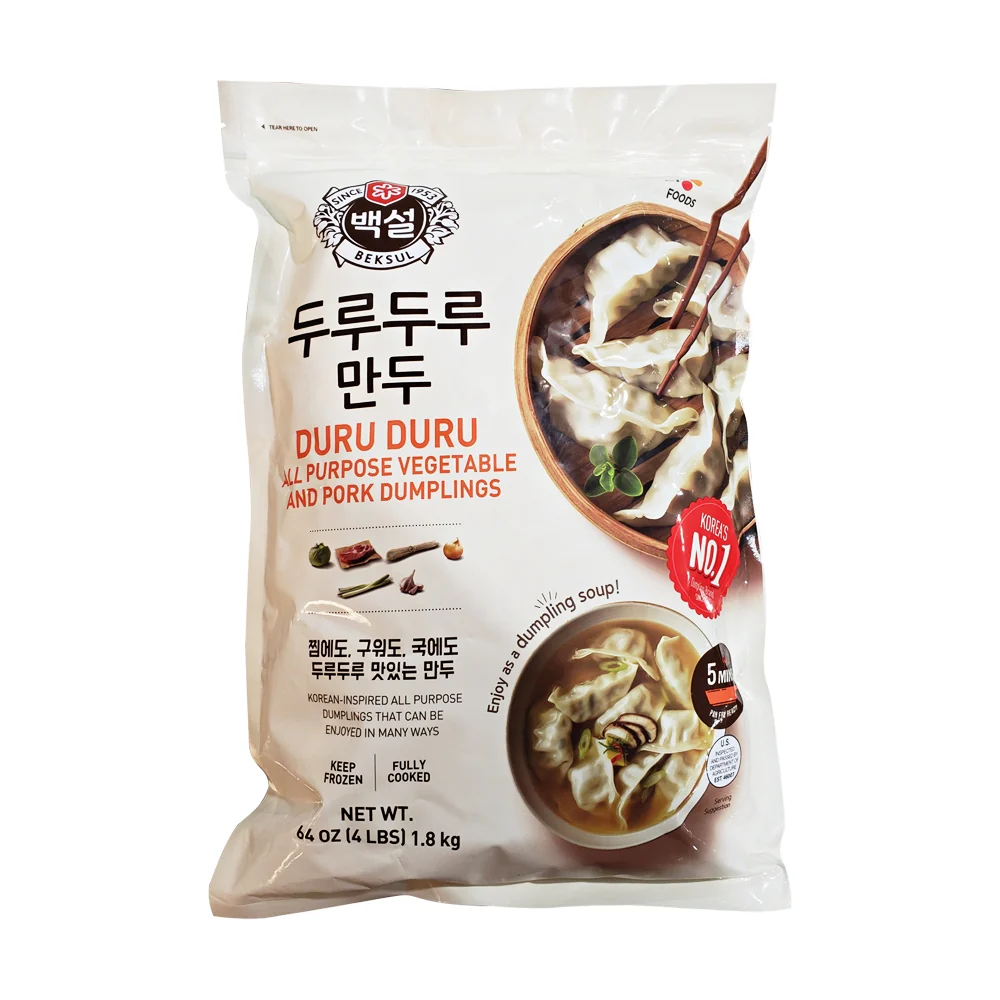 [Local Only] CJ PORK DURU DURU DUMPLING 4LB , CJ 두루두루만두 1.8kg