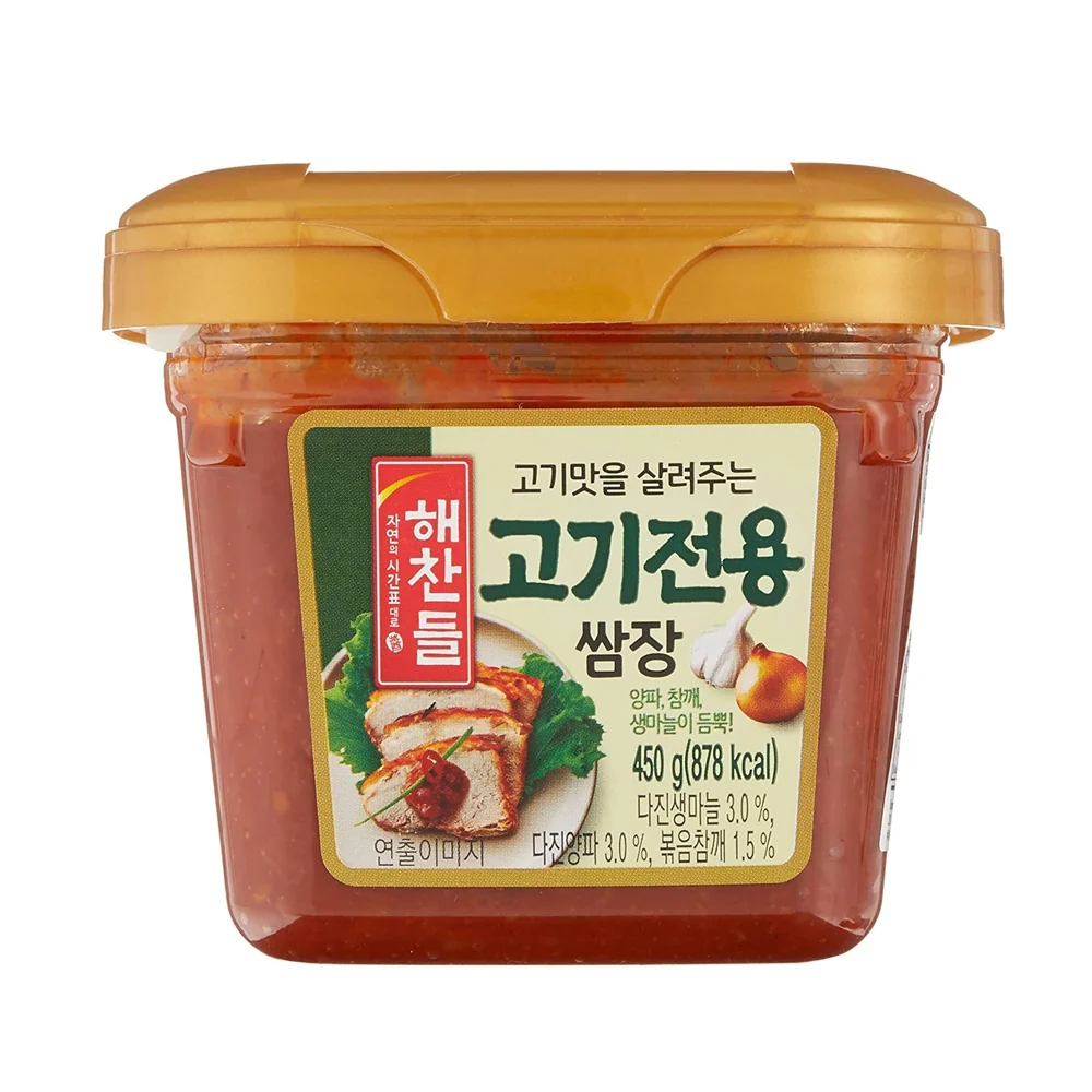 CJ Haechandle Seasoned Soybean Paste for BBQ 15.87oz, CJ 해찬들 고기 전용 쌈장 450g