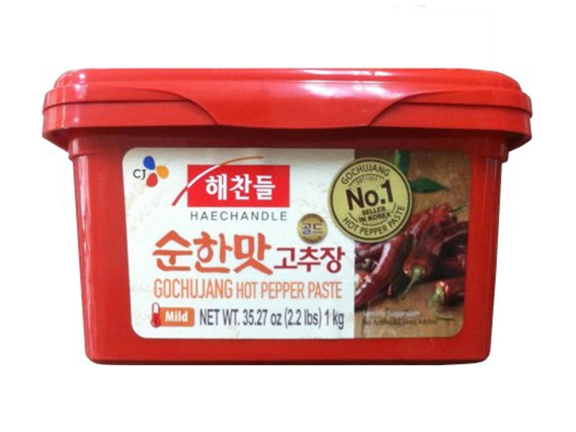 CJ Gochujang Hot Pepper Paste Mild 2.2Lb/ 해찬들 순한맛 고추장 1kg