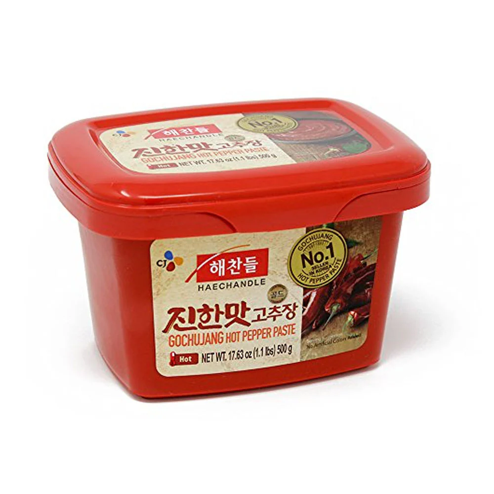 CJ Gochujang Hot Pepper Paste Hot 17.64oz 해찬들 진한맛 고추장 500g