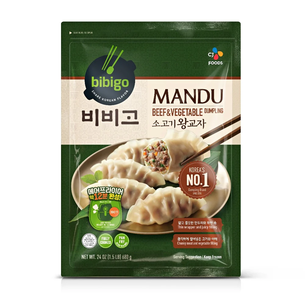 [Local Only] CJ Bibigo Mandu Beef & Vegetable Dumpling 24oz, CJ 비비고 소고기 왕교자 680g
