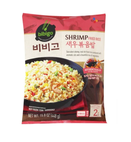 [MEGA FRESH ] CJ BIBIGO SHRIMP FRIED RICE 15.8oz, CJ 비비고 새우 볶음밥 15.8oz