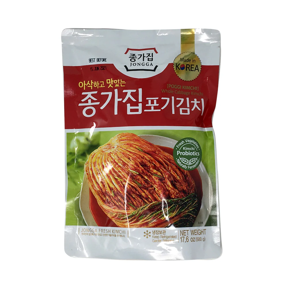 [Mega Fresh] Jongga Whole Cabbage Kimchi 17.6oz 종가집 포기김치 500g