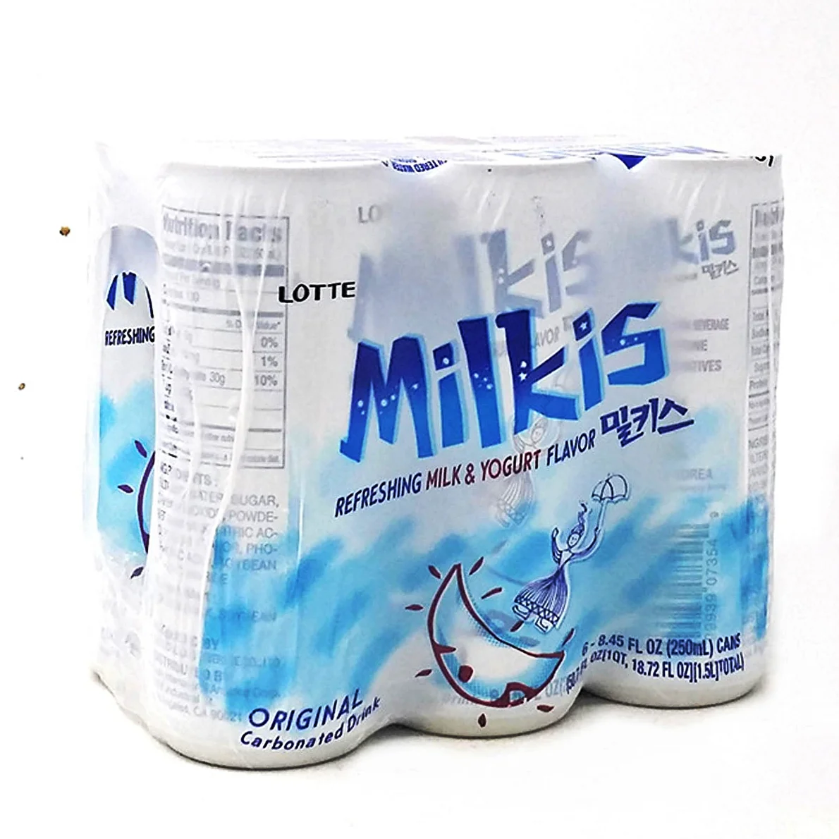 Lotte Milkis Original 8.45fl.oz x 6, 롯데 밀키스 오리지널 250ml x 6 - Image 3