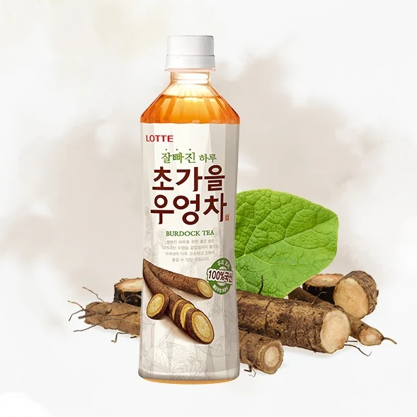 Lotte Burdock Tea 16.9fl.oz, 롯데 초가을 우엉차 500ml - Image 2