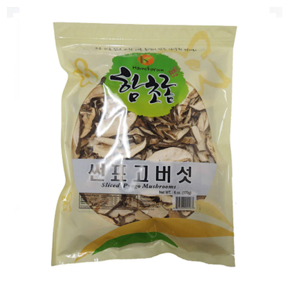 Hamchorom Sliced Pyogo Mushroom 6oz 함초롬 썬 표고버섯 170g