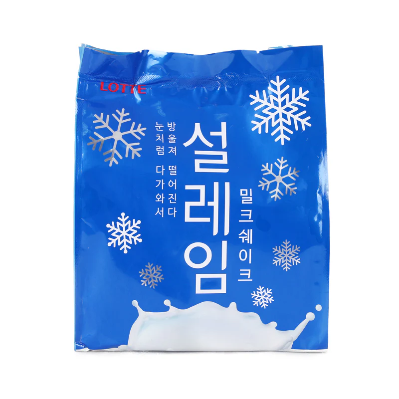 [LOCAL ONLY] LOTTE SEOLEIMSNOW ICE MILK 160ml x 5pk, 롯데 밀크 설레임 멀티 160ml x 5입