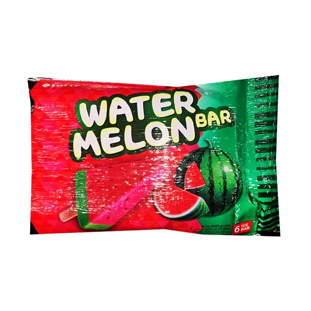 [LOCAL ONLY] Lotte Watermelon Bar Ice Cream Multi 6 Ct , 롯데 죠스바 멀티 75ml x 6