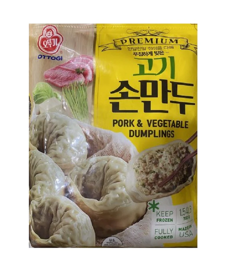 [Local Only ] OTTOGI PREMIUM PORK&VEG DUMPINGS 1.54LB, 오뚜기 고기손만두 700g