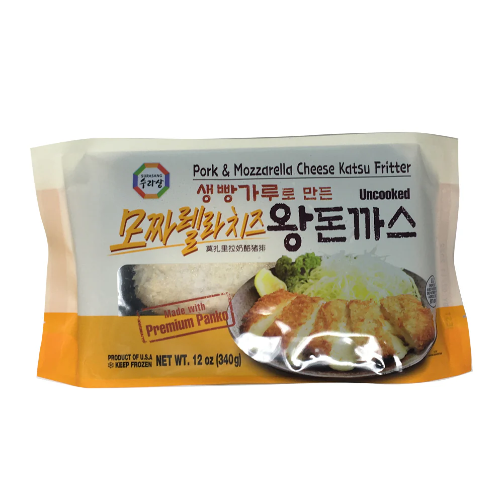 [Local Only] Surasang Pork & Mozzarella Cheese Katsu Fritter 12oz /수라상 모짜렐라치즈 왕돈까스 340g