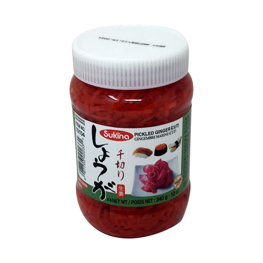 [Mega Fresh] Sukina Pickled Ginger Cut 12oz 수키나 생강절임 340g