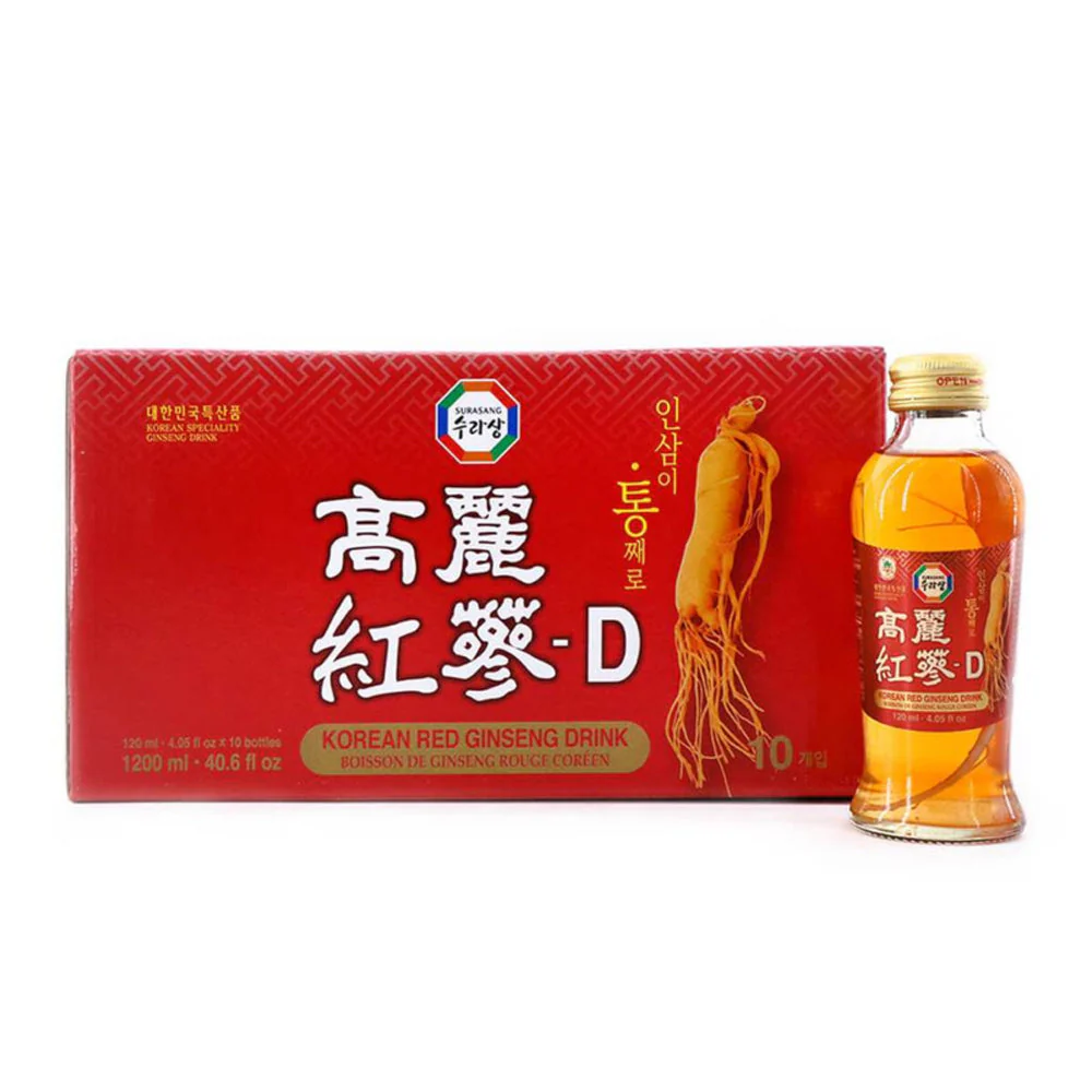 Surasang Korean Red Ginseng Drink 120ml X 10 수라상 고려홍삼-D 120ml x 10