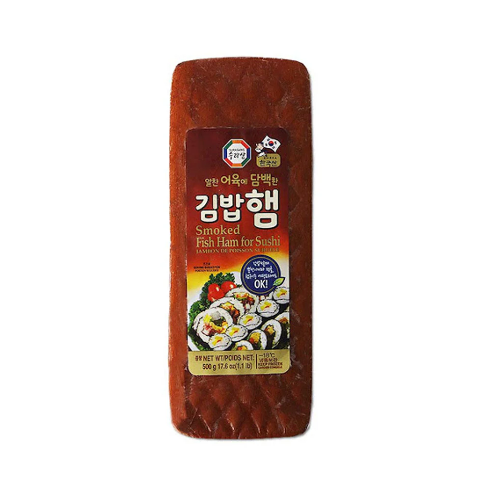 [Local Only] Surasang Smoked Fish Ham For Sushi 17.5oz 수라상 김밥햄 500g