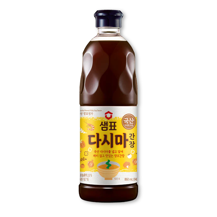 Sempio Kelp Soy Sauce 60.9oz, 샘표 다시마 간장 1.8L - Image 2