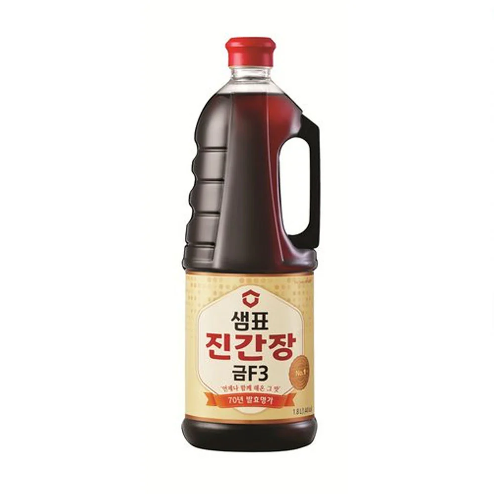 Sempio Soy Sauce Jin Gold F3 Rich & Savory 60.87oz, 샘표 진간장 금F3 1.8L