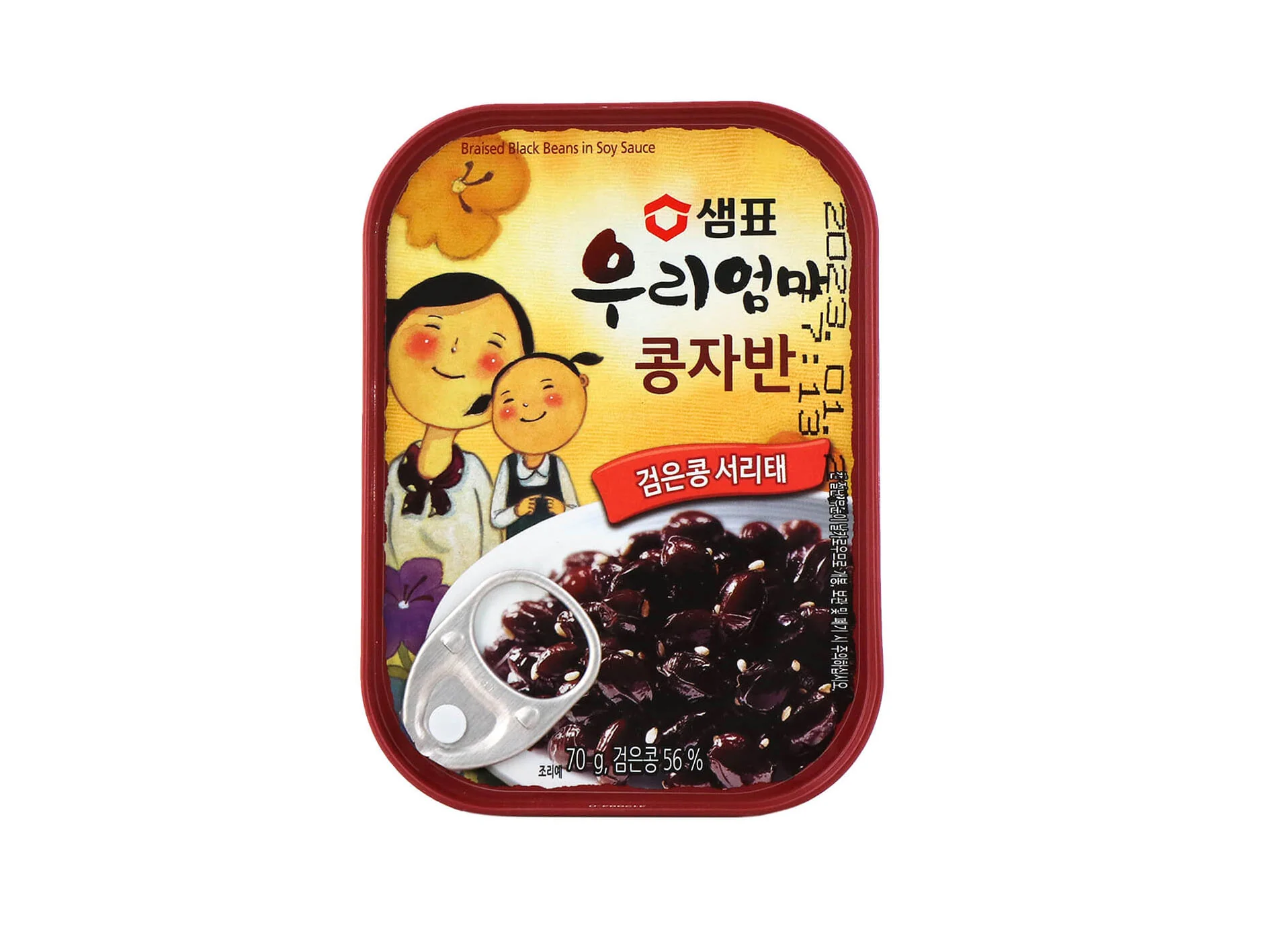Sempio Canned Braised Black Bean In Soy Sauce 2.47oz 샘표 우리엄마 콩자반 70g