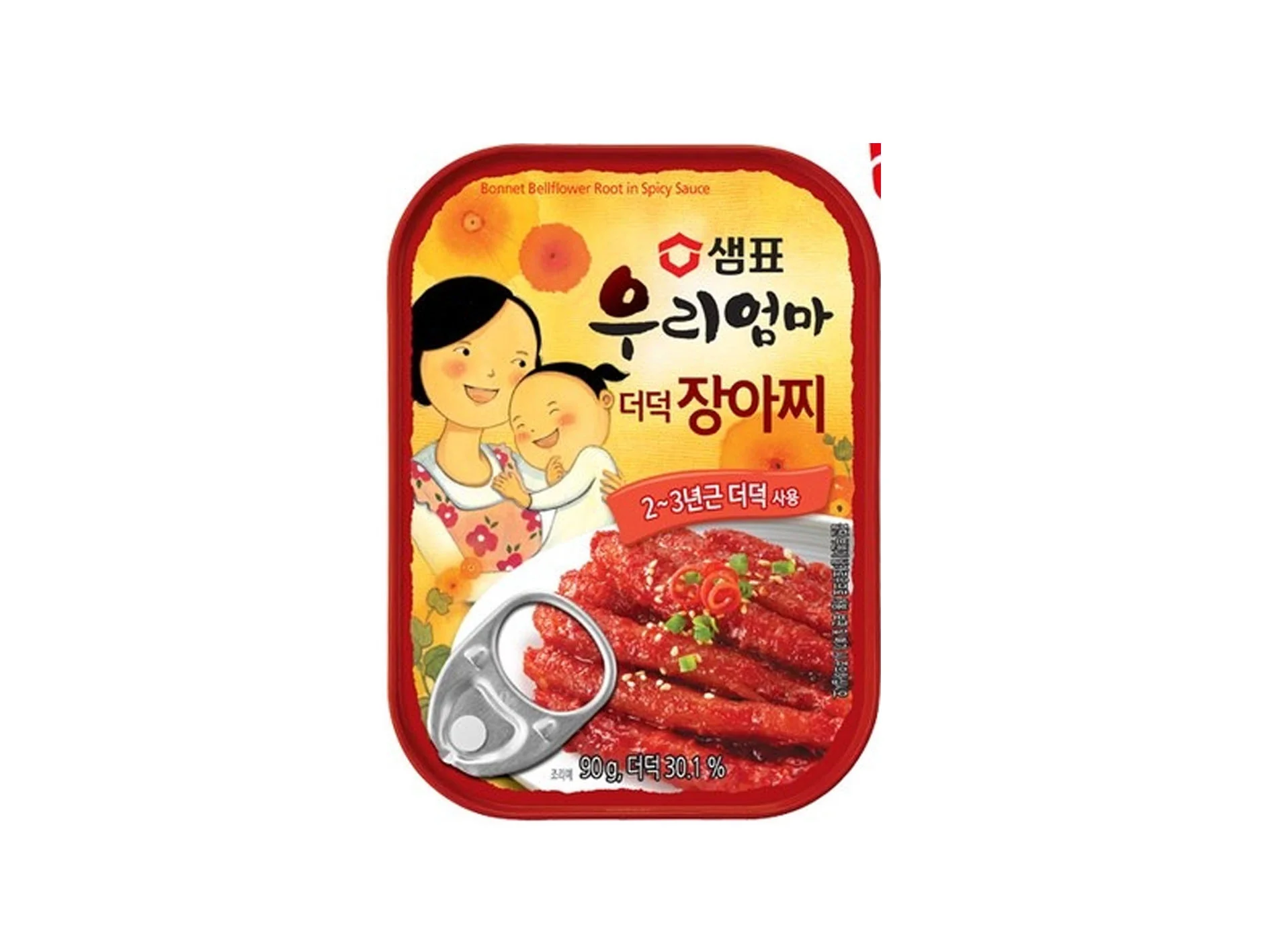 Sempio Bonnet Bellflower Root In Sauce 3.17oz 샘표 우리엄마 더덕 장아찌 90g