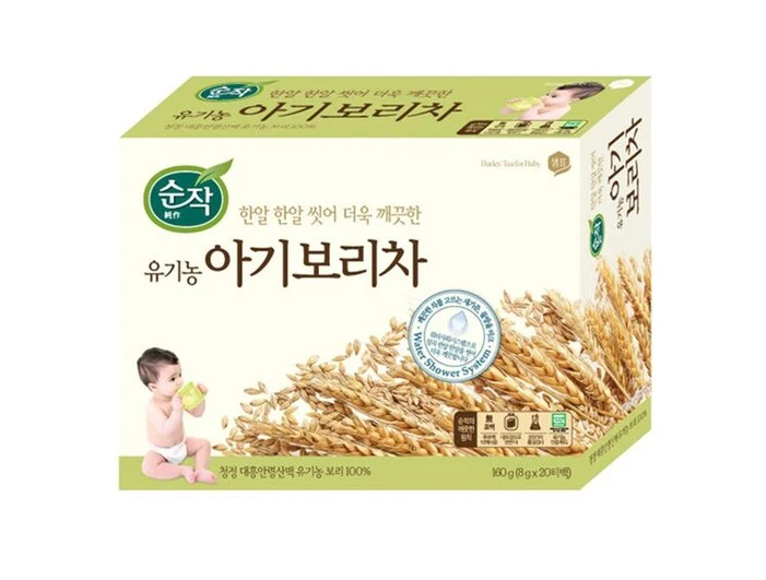 SEMPIO Baby Roasted Barley Tea 20tb, 샘표 순작 유기농 아기 보리차 20tb