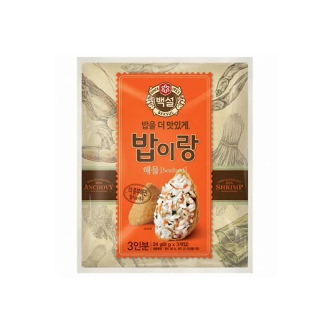 CJ Furikake Rice Seasoning Mix(Seafood Flavor) 0.32oz X 3 밥이랑 해물 9g X 3