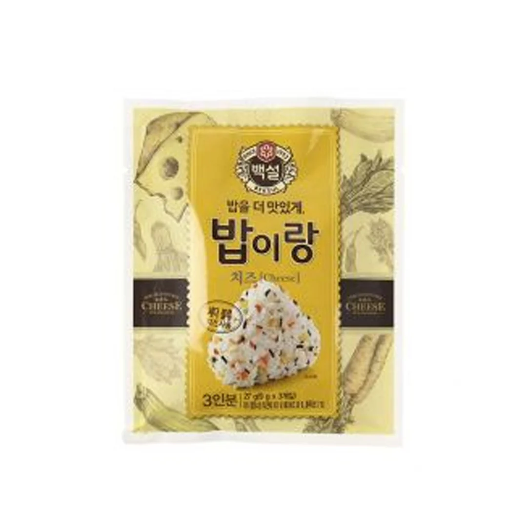 BEKSUL Furikake Rice Seasoning(Cheese Flavor) 0.32oz x 3 백설 밥이랑 치즈 9g X 3