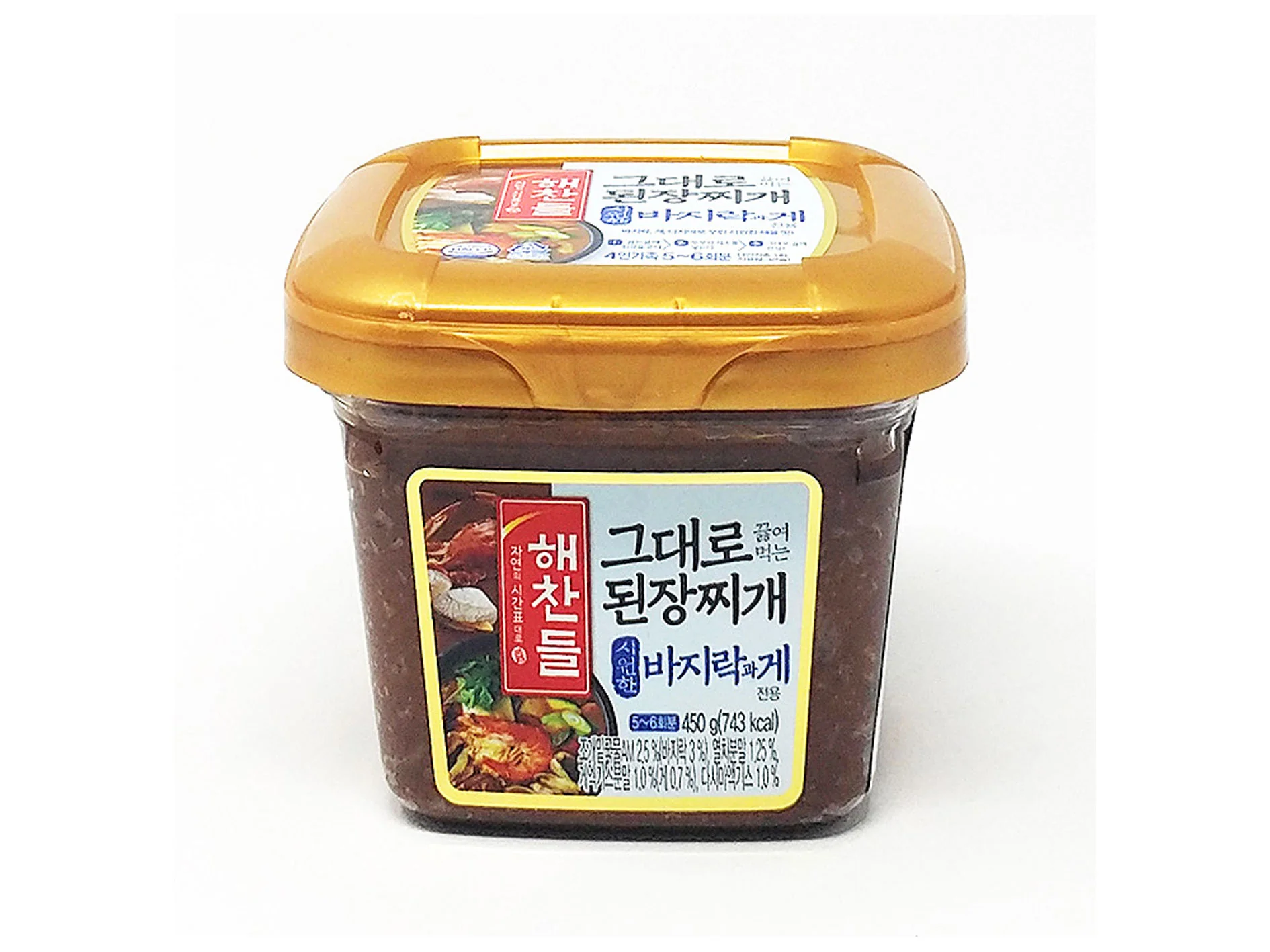 CJ Soybean Paste For Stew 1Lb 해찬들 그대로 끓여먹는 바지락 꽃게 된장찌개 양념 450g