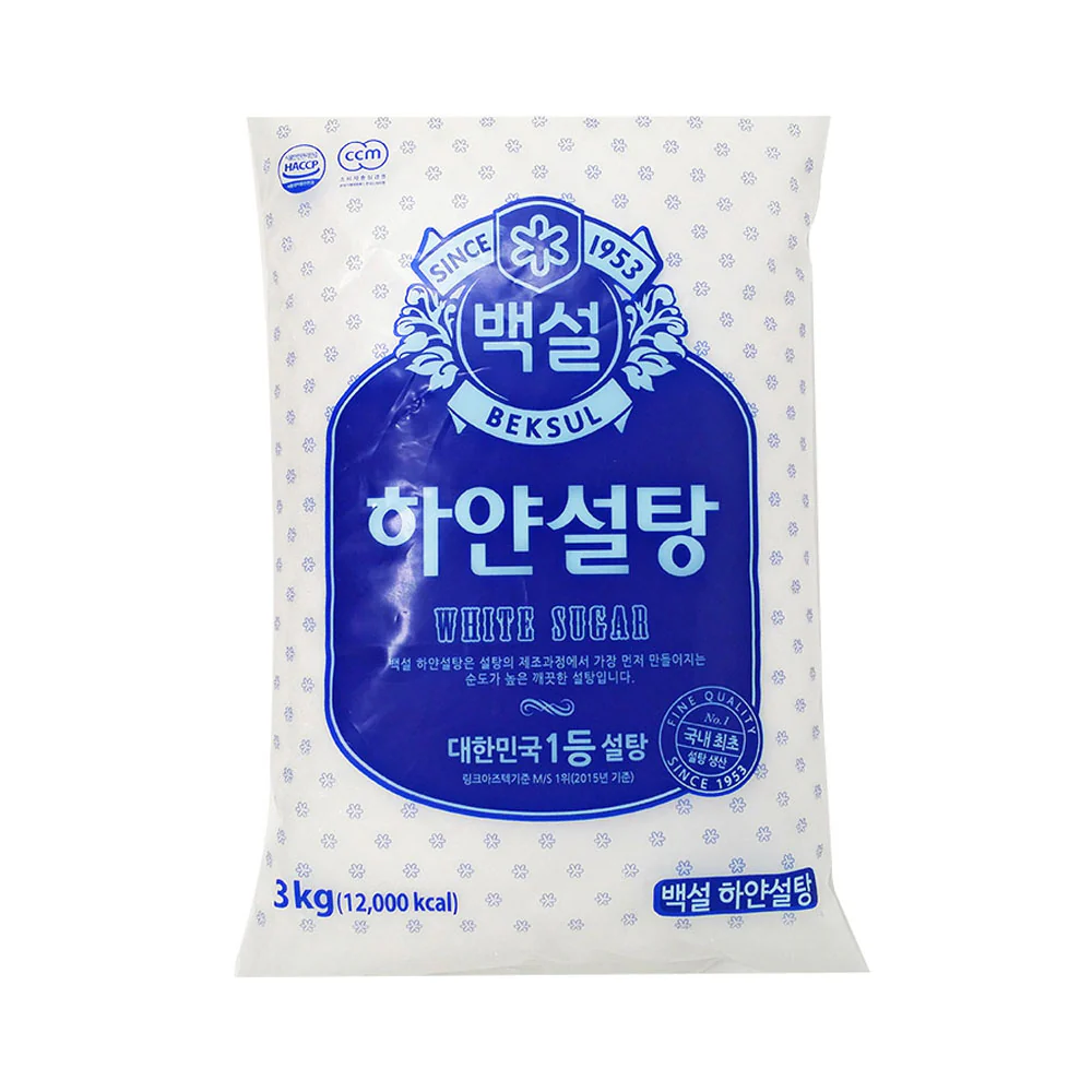 CJ BEKSUL White Sugar 6.6lb 백설 하얀설탕 3kg