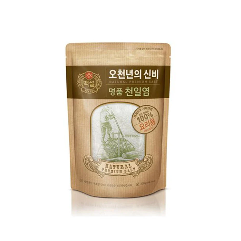 CJ Sea Salt Medium 17.64oz 백설 천일염 중간입자 500g