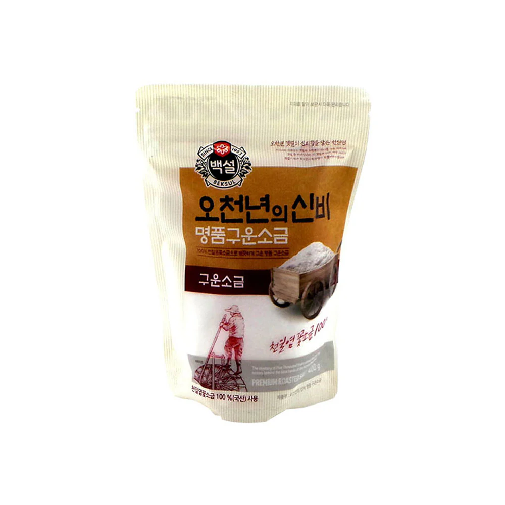 BEKSUL Roasted Salt 14.11oz 백설 구운소금 400g