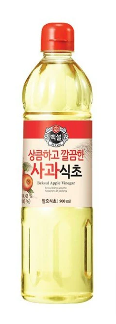 BEKSUL VINEGAR PRE APPLE 900ml, 백설 사과식초 900ml