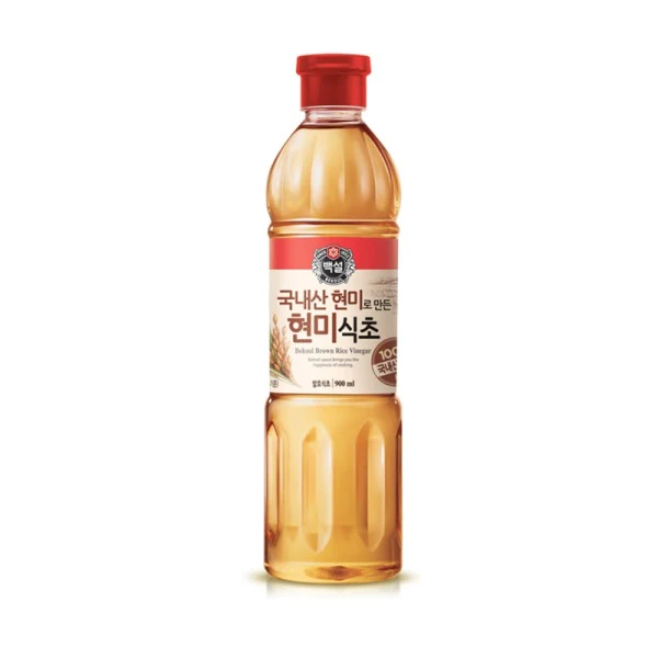 CJ BEKSUL Brown rice vinegar 900ml , 백설 현미식초 900ml