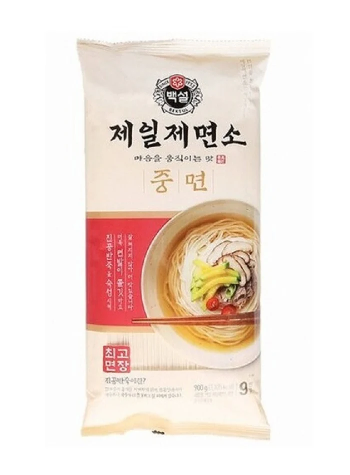 CJ BEKSUL chungmyun noodle 900g , 백설 제일제면소 중면 900g