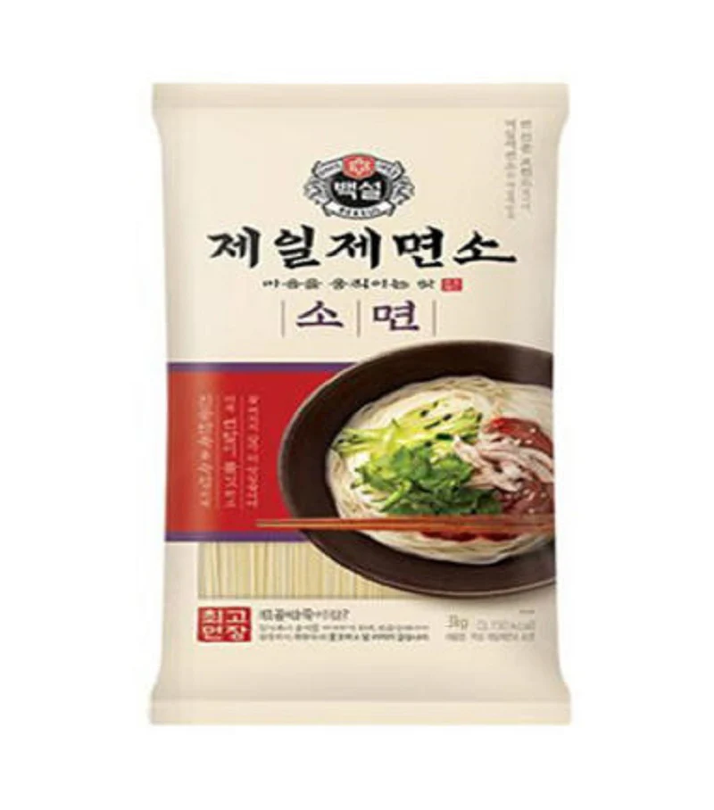 CJ CHEILJEMYUNSO SOMEN Noodle 3kg, 백설 제일 제면소 소면 3kg