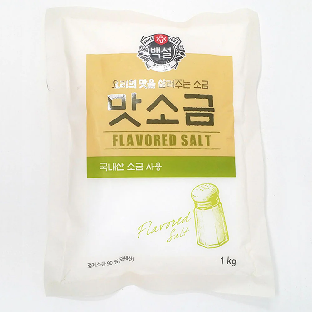 BEKSUL Flavored Salt 2.2Lb 백설 맛소금 1kg