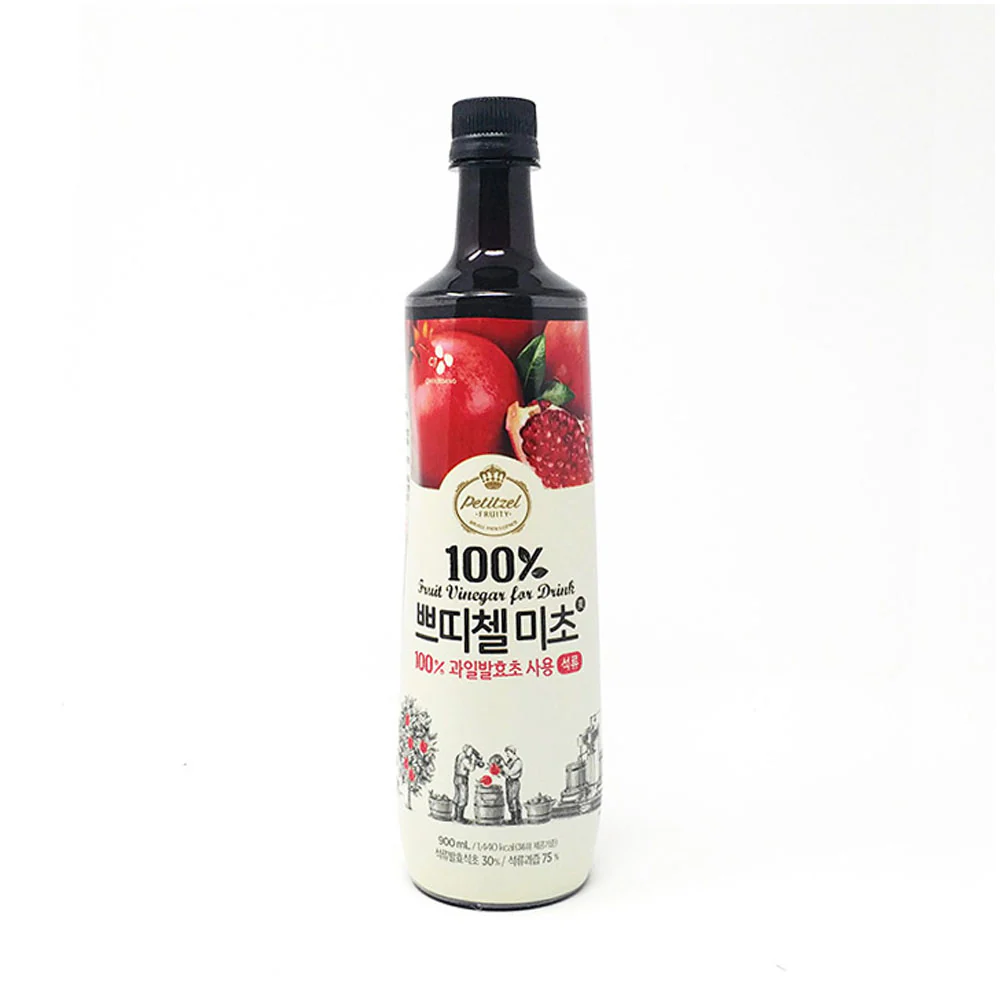 CJ Fruit Vinegar For Drink Pomegranate Flavor 900ml 쁘띠첼 미초 석류 900ml