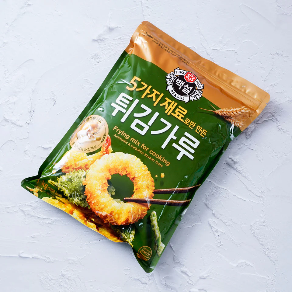CJ Beksul 5 ingredients Frying Mix 35.27oz, CJ 백설 5가지 재료로만 만든 튀김가루 1kg - Image 4
