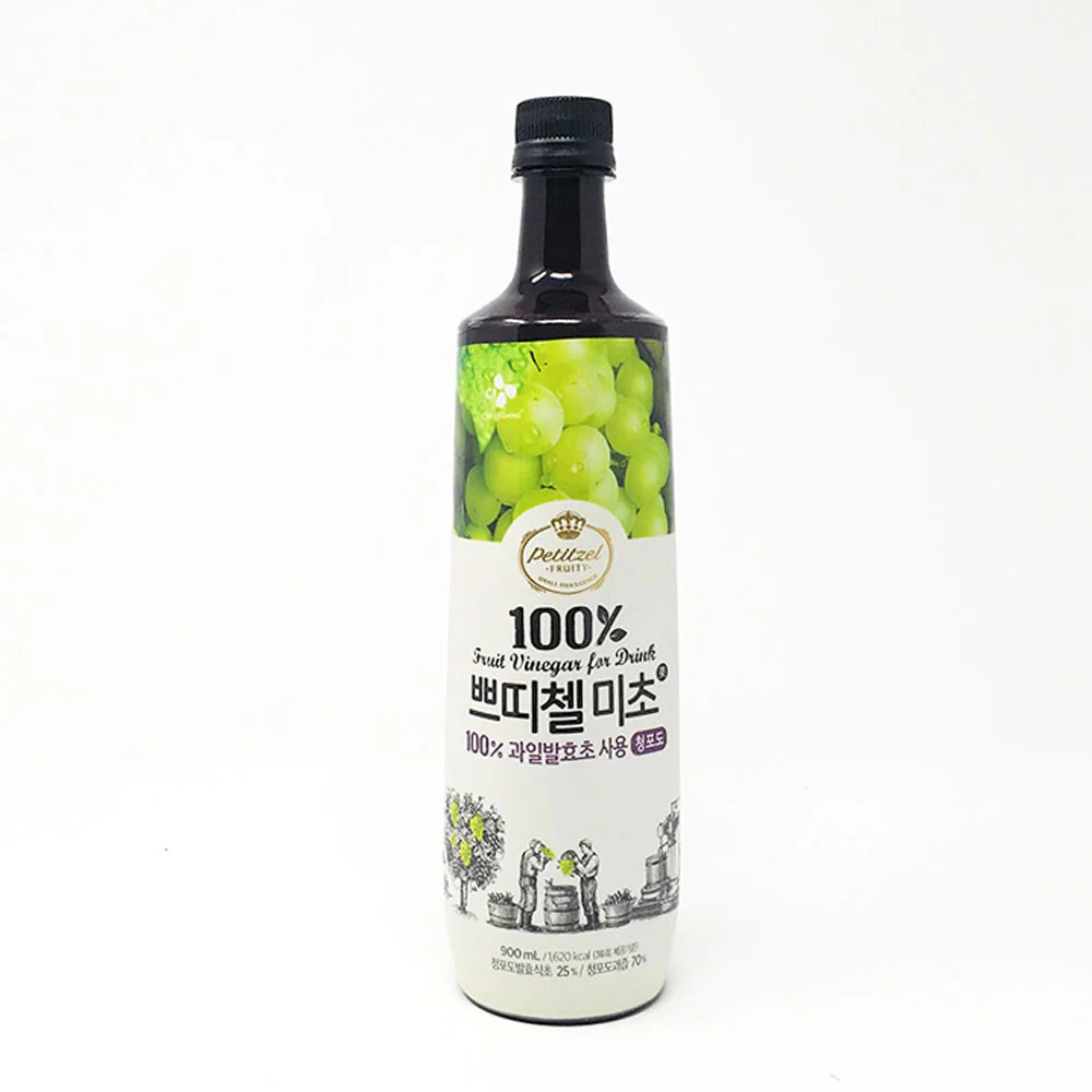 CJ Fruit Vinegar For Drink Grape Flavor 900ml 쁘띠첼 미초 청포도 900ml