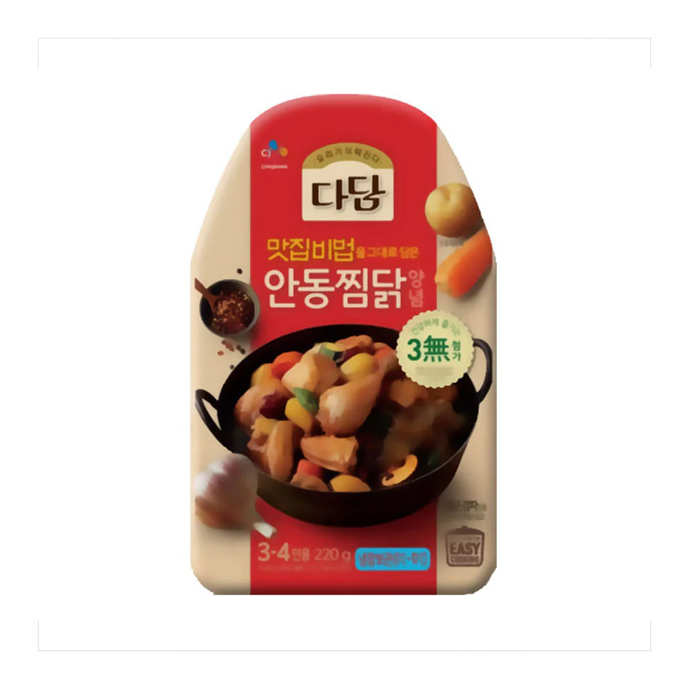 CJ Andong-Style Braised Spicy Chicken Stock 7.76oz 다담 안동찜닭소스 220g