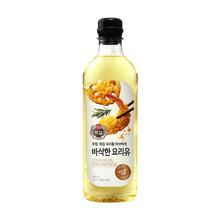CJ BEKSUL DEEP FRYING COOKING OIL 900ml, 백설 바삭한 요리유 900ml