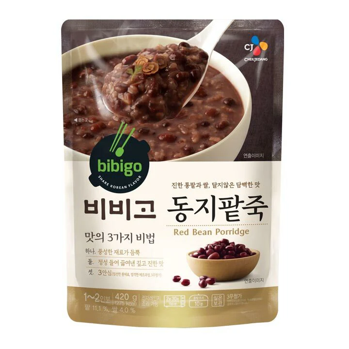 CJ BIBIGO RED BEAN PORRIDGE 420g, 비비고 동지팥죽 420g - Image 2