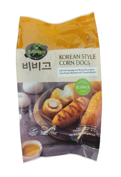 [Local Only] CJ BIBIGO CORN HOT DOGS 480g , 비비고 치즈 크리스피 핫도그 480g