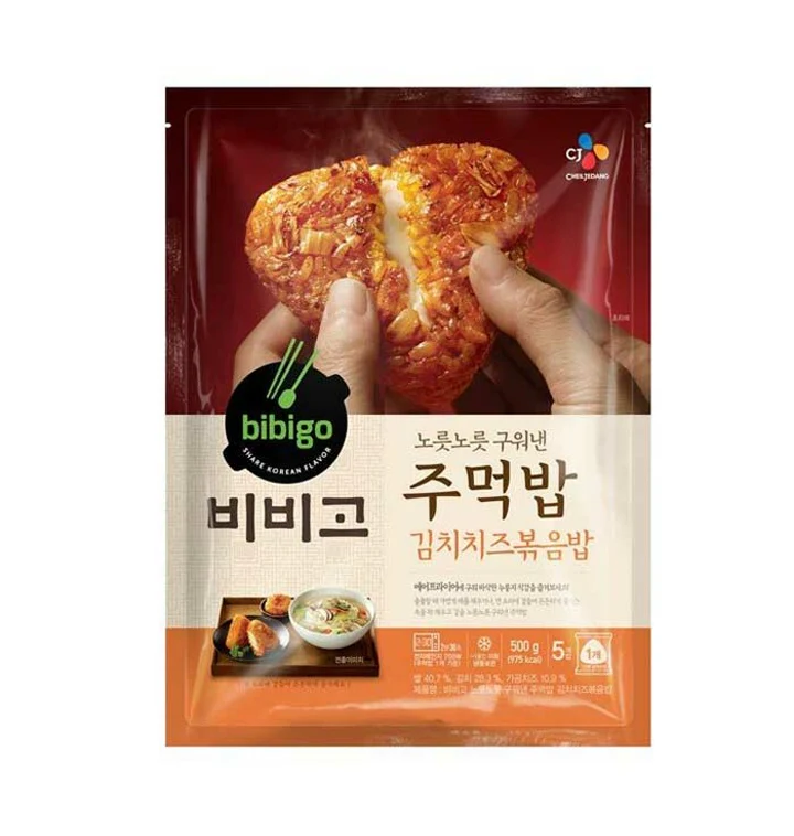 [Local Only ] CJ KIMCHI CHEESE RICE BALLS 500g, CJ 비비고 김치치즈 주먹밥 500g