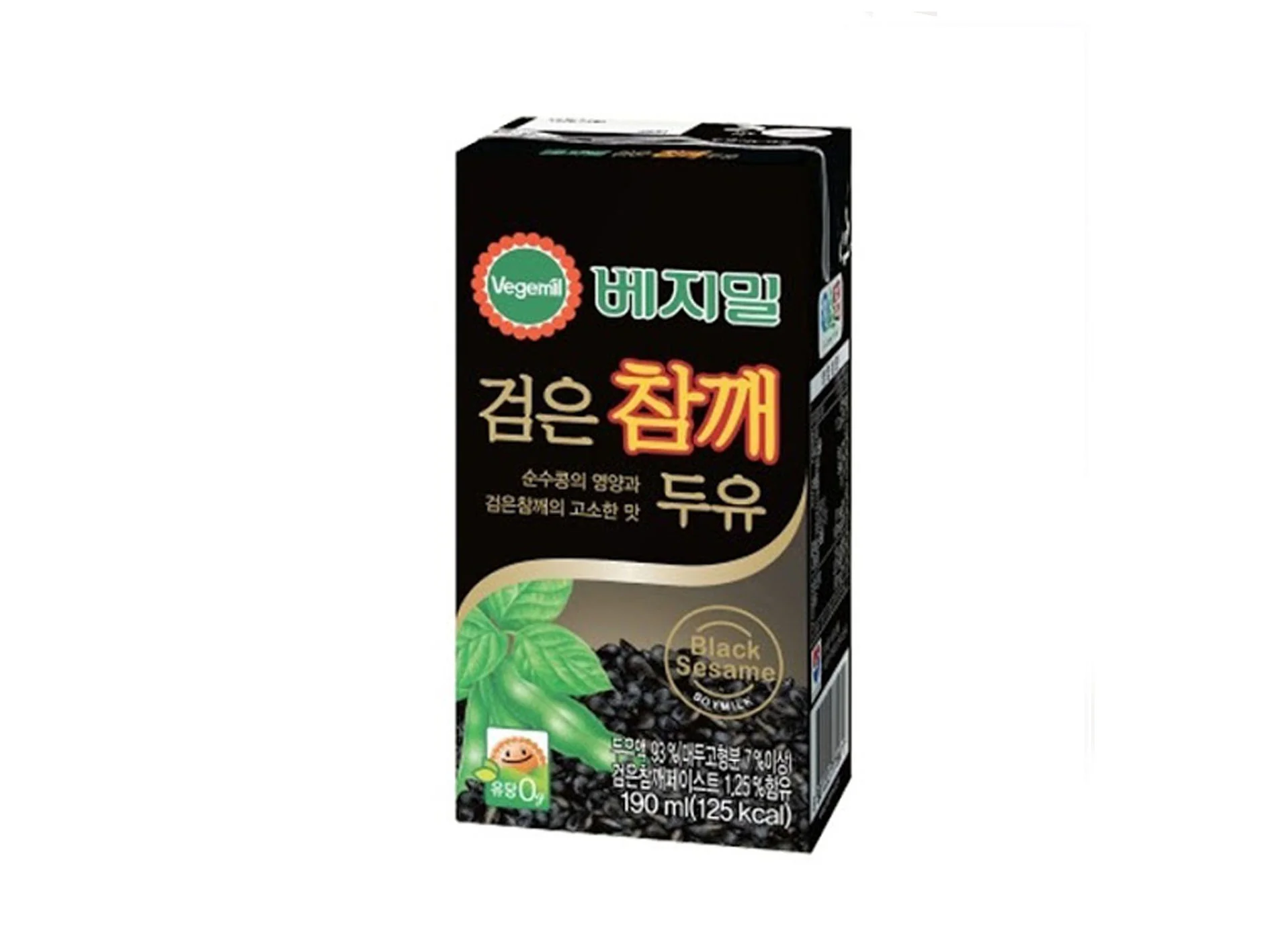 Dr. Chung's Food Vegemil Black Sesame Soymilk 190ml X 16 베지밀 검은참깨 두유 190ml X 16