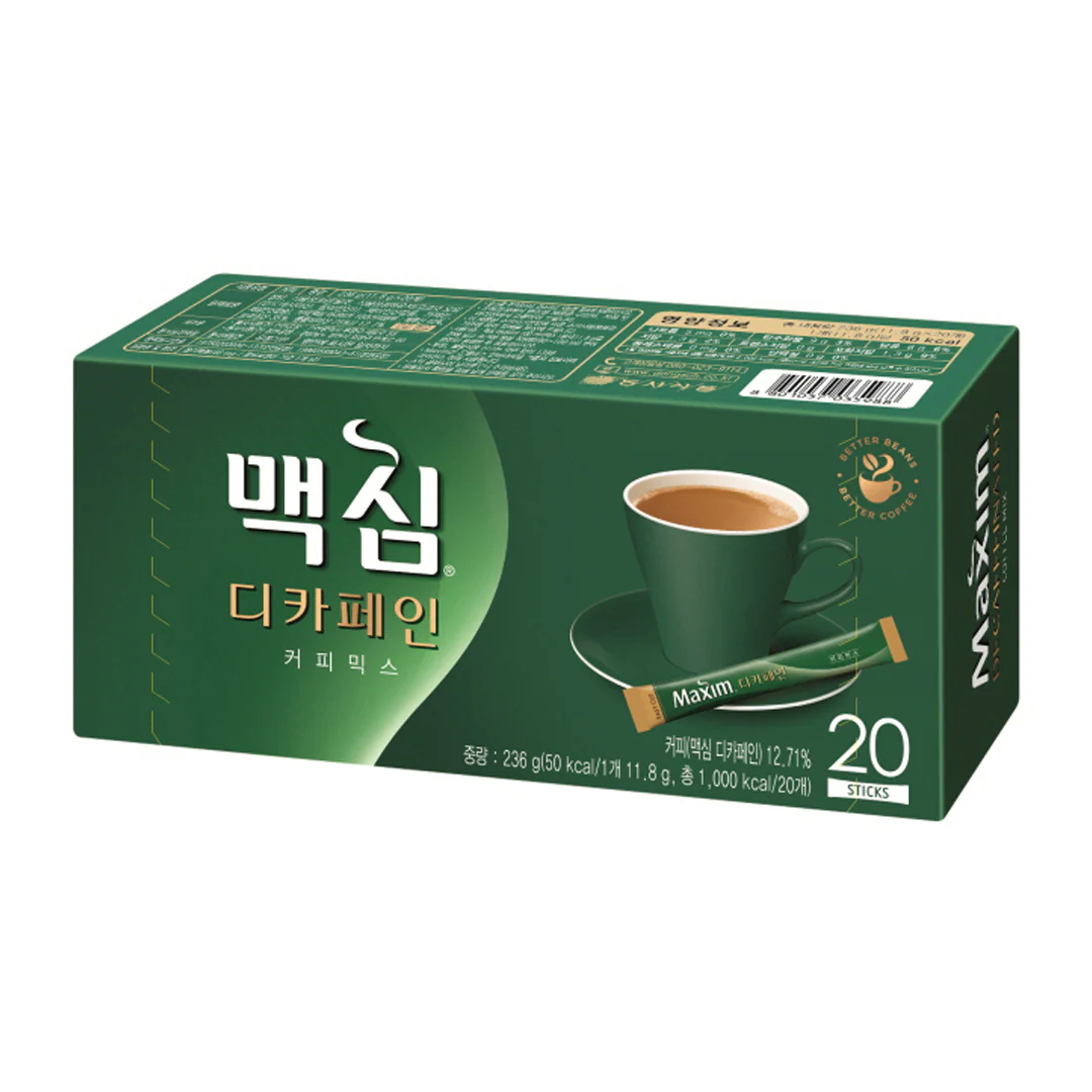 Maxim Decaf Instant Coffee Mix 0.42oz X 20 맥심 디카페인 커피믹스 12g X 20