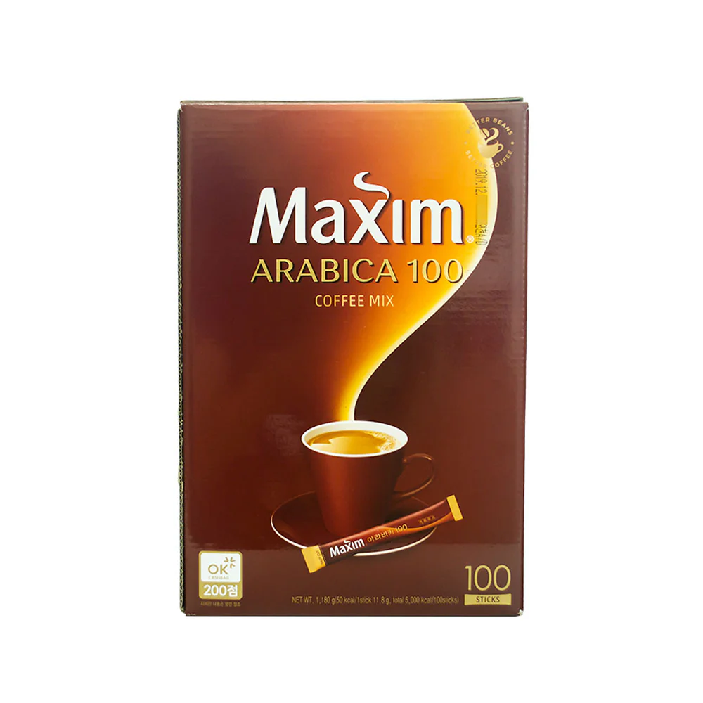 Maxim Arabica 100 Coffee Mix 0.42oz X 100 맥심 아라비카 100 11.8gX100
