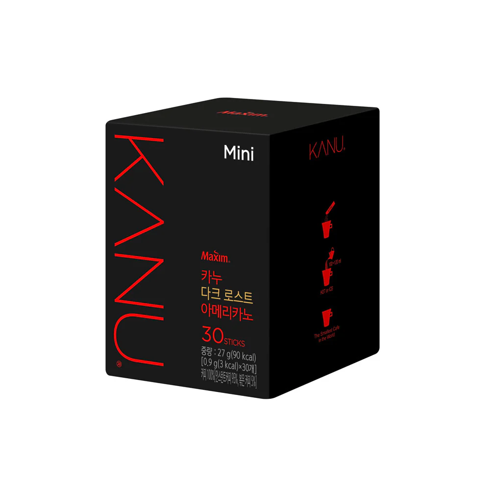 Maxim Kanu Dark Roast Americano 0.03oz X 30 맥심 카누 다크 로스트 아메리카노 0.9g C 30