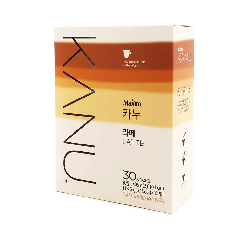 Maxim Kanu Latte 0.48oz X 30 맥심 카누 라떼 13.5g X 30