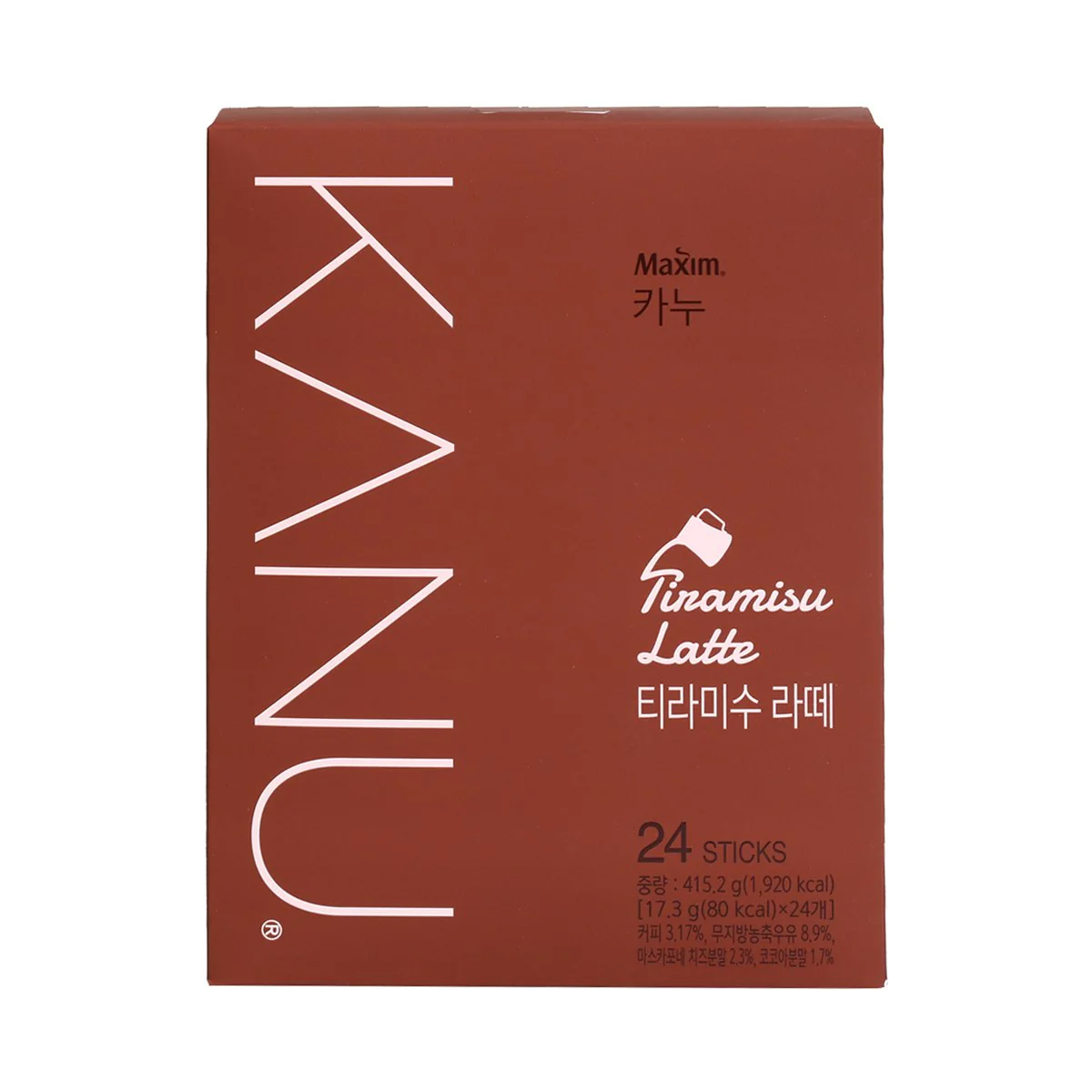 MAXIM KANU TIRAMISU LATTE 24stick, 동서 맥심카누 티라미수라떼 17.3g 24입