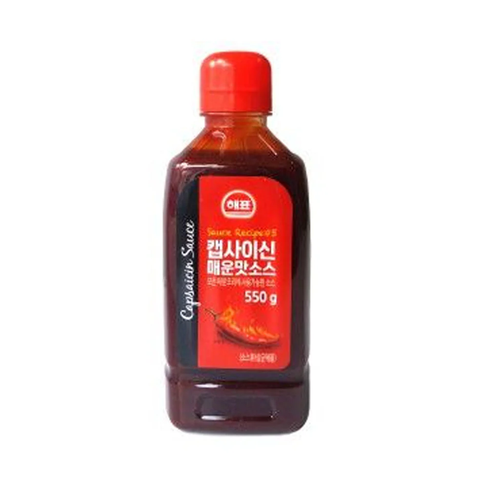 Haepyo Capsaicin Sauce 550g, 해표 캡사이신 매운맛 소스 550g