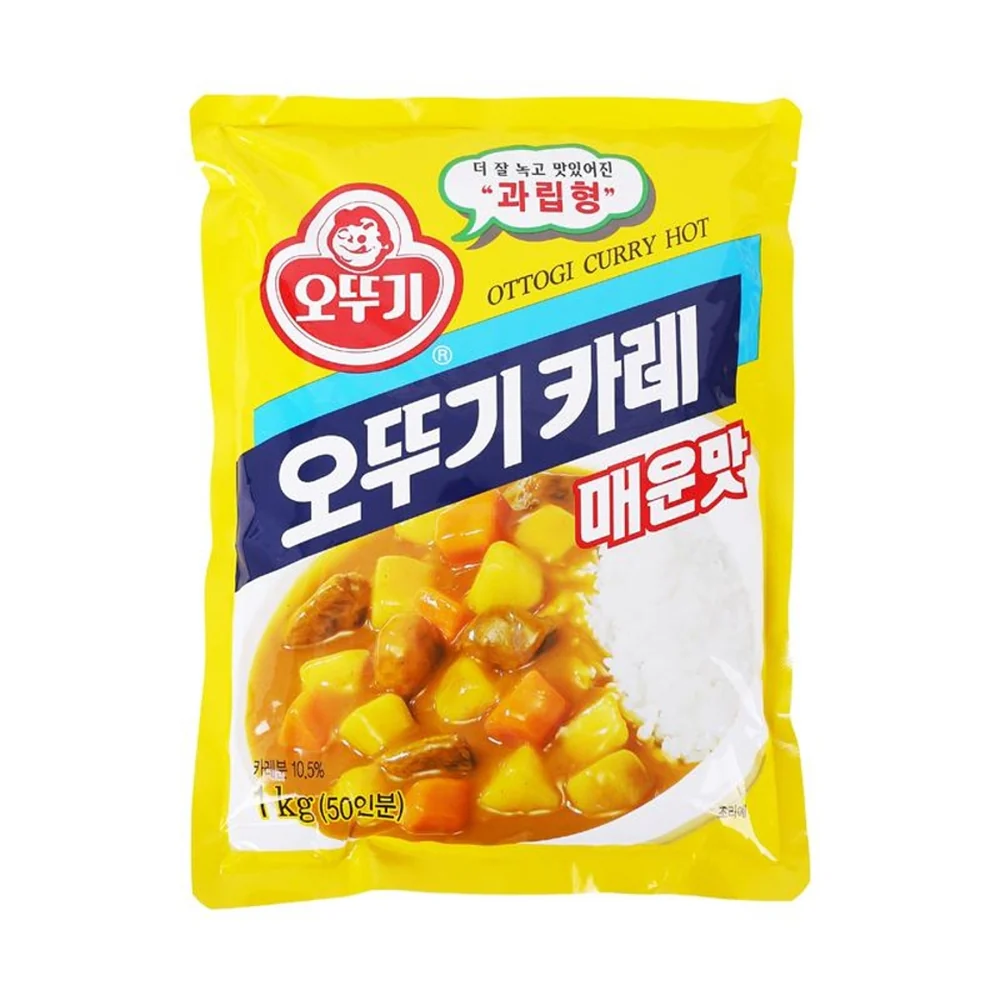 Ottogi Curry HOT 2.2lbs, 오뚜기 카레 분말 매운맛 1kg